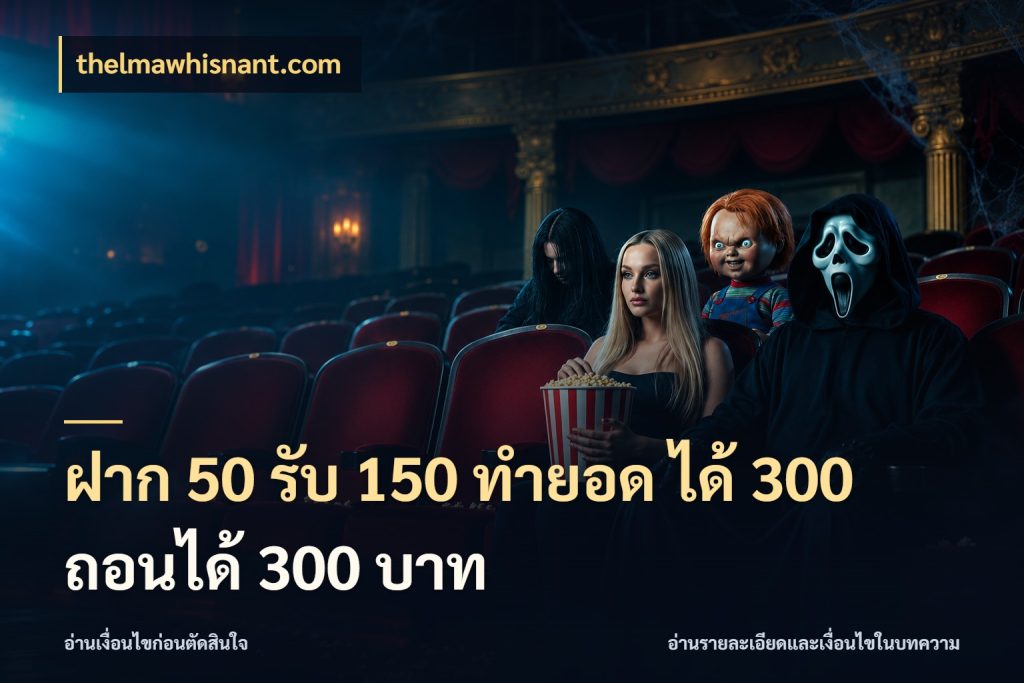 ฝาก 50 รับ 150 ทํายอด ได้ 300 ถอนได้ 300 บาท สนุกกับตัวเลือกโปรในสไตล์ของคุณ กับ thelmawhisnant.com