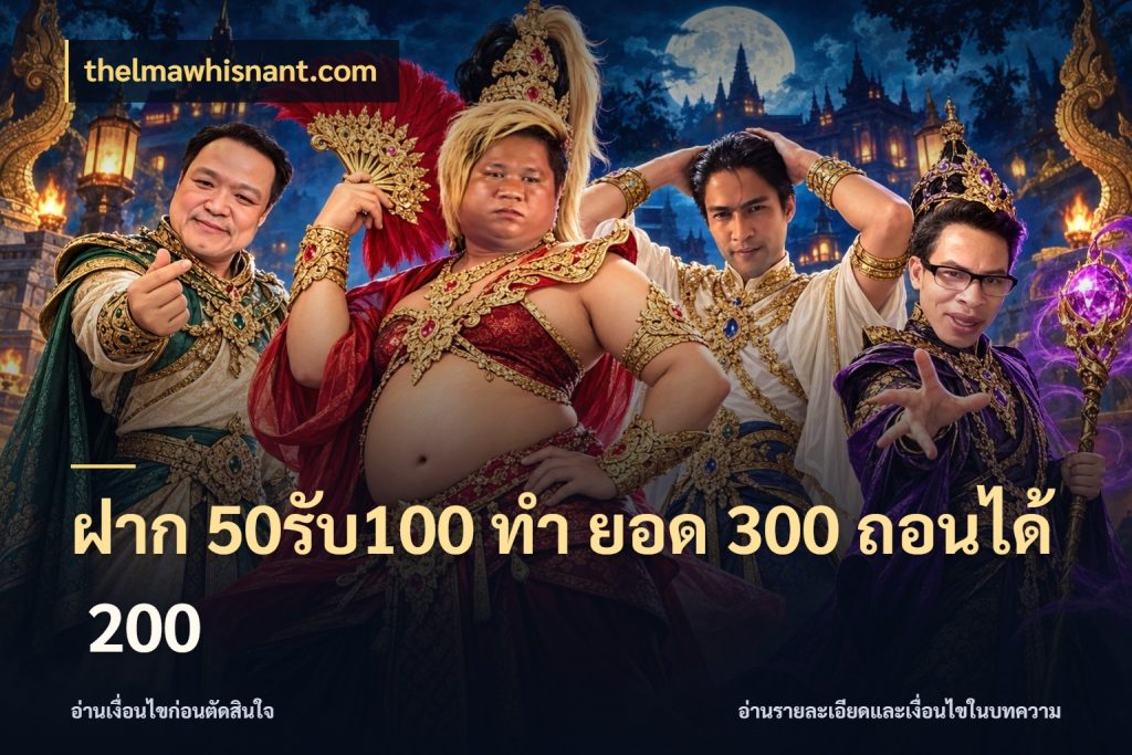 ฝาก 50รับ100 ทํา ยอด 300 ถอนได้ 200 thelmawhisnant.com ยอดฝากและยอดรับในมุมของคนชอบลุ้น