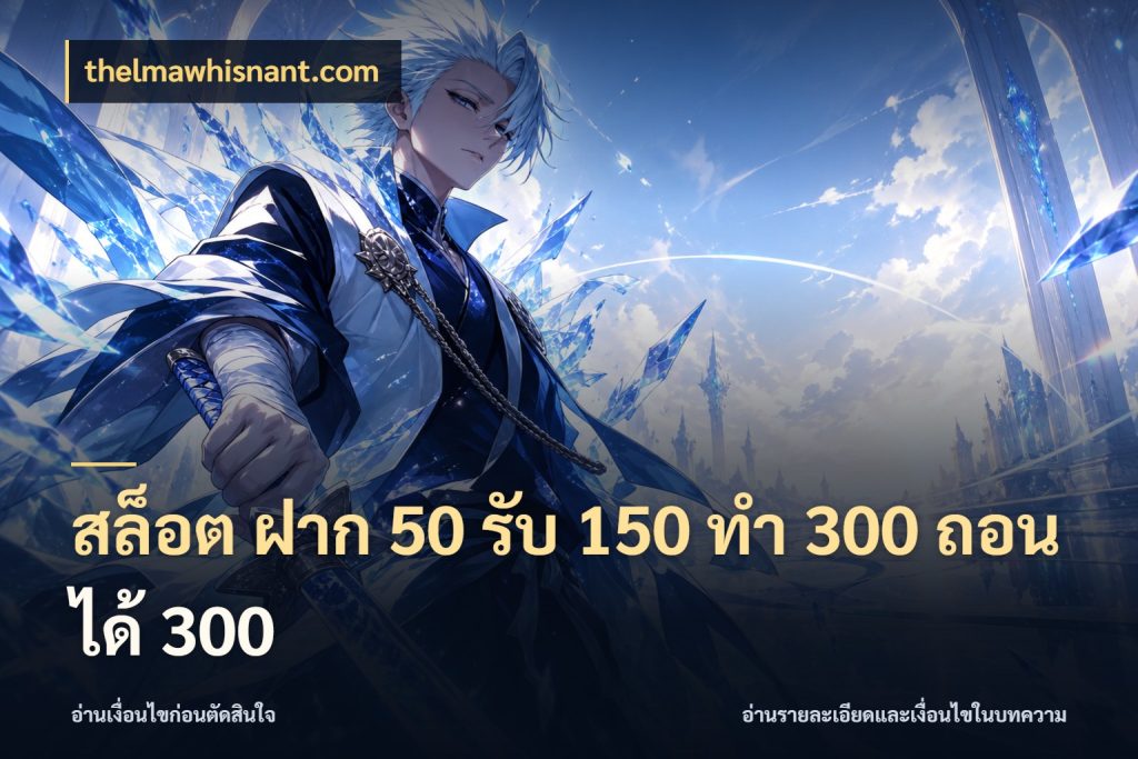 สล็อต ฝาก 50 รับ 150 ทํา 300 ถอนได้ 300 ยอดฝากและยอดรับในมุมของคนชอบลุ้น ในมุม thelmawhisnant.com