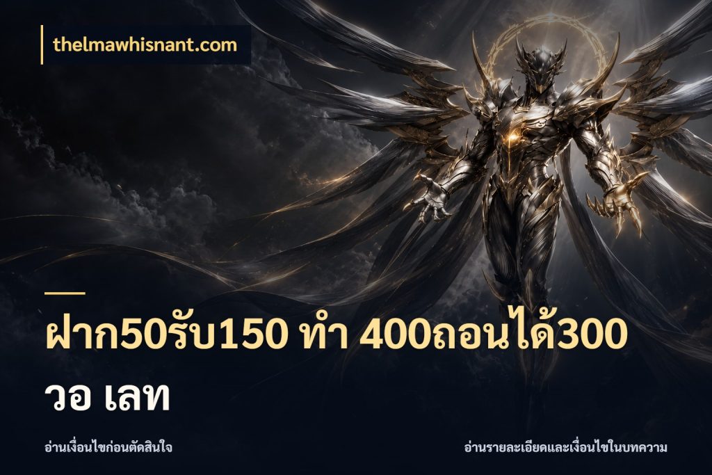 ฝาก50รับ150 ทํา 400ถอนได้300 วอ เลท thelmawhisnant.com จับประเด็นยอดรับก่อนเลือกความสนุก