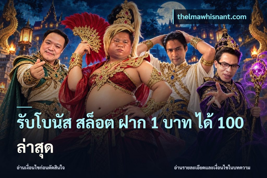 รับโบนัส สล็อต ฝาก 1 บาท ได้ 100 ล่าสุด