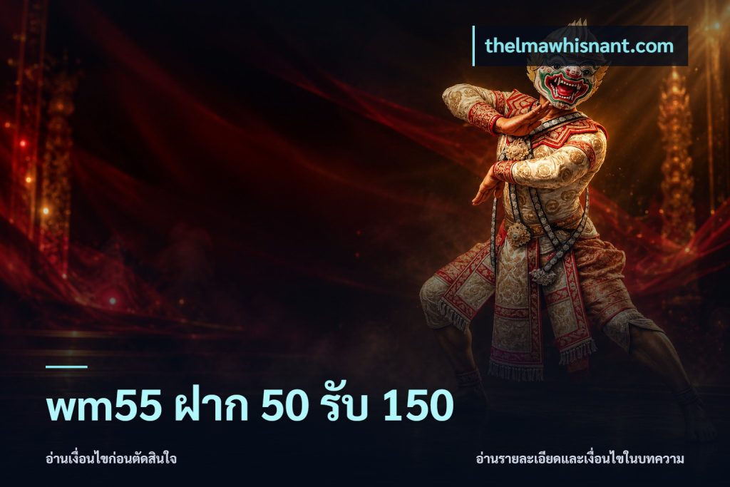 wm55 ฝาก 50 รับ 150