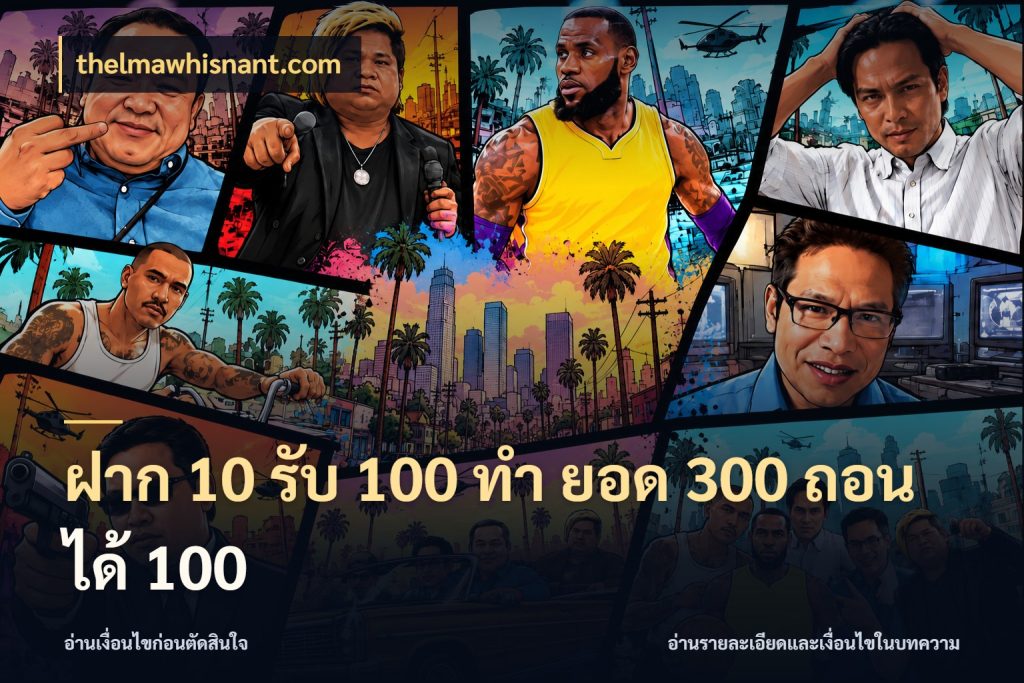 ฝาก 10 รับ 100 ทํา ยอด 300 ถอนได้ 100 thelmawhisnant.com จับคู่โบนัสกับสไตล์เกมที่ชอบ
