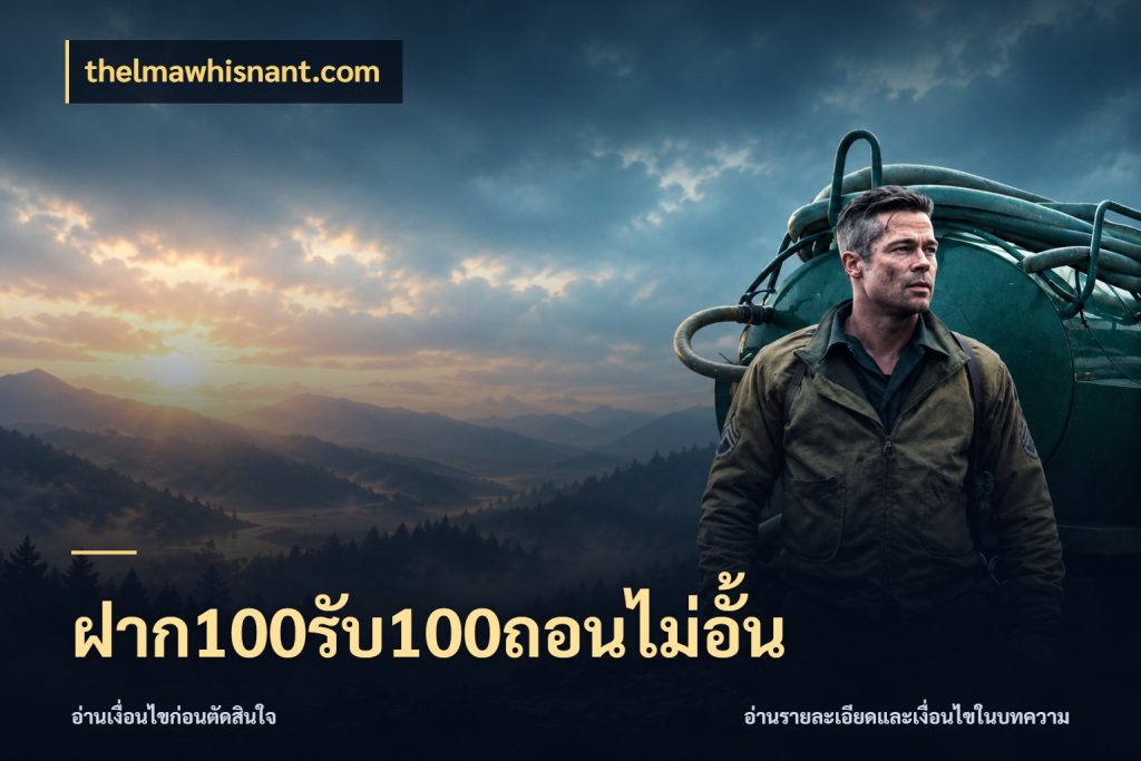 ฝาก100รับ100ถอนไม่อั้น ยอดฝากและยอดรับในมุมของคนชอบลุ้น สไตล์ thelmawhisnant.com