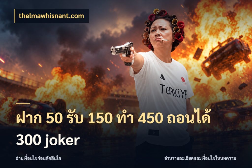 ฝาก 50 รับ 150 ทํา 450 ถอนได้ 300 joker เครดิตกับรูปแบบโปรที่ตรงใจ สไตล์ thelmawhisnant.com