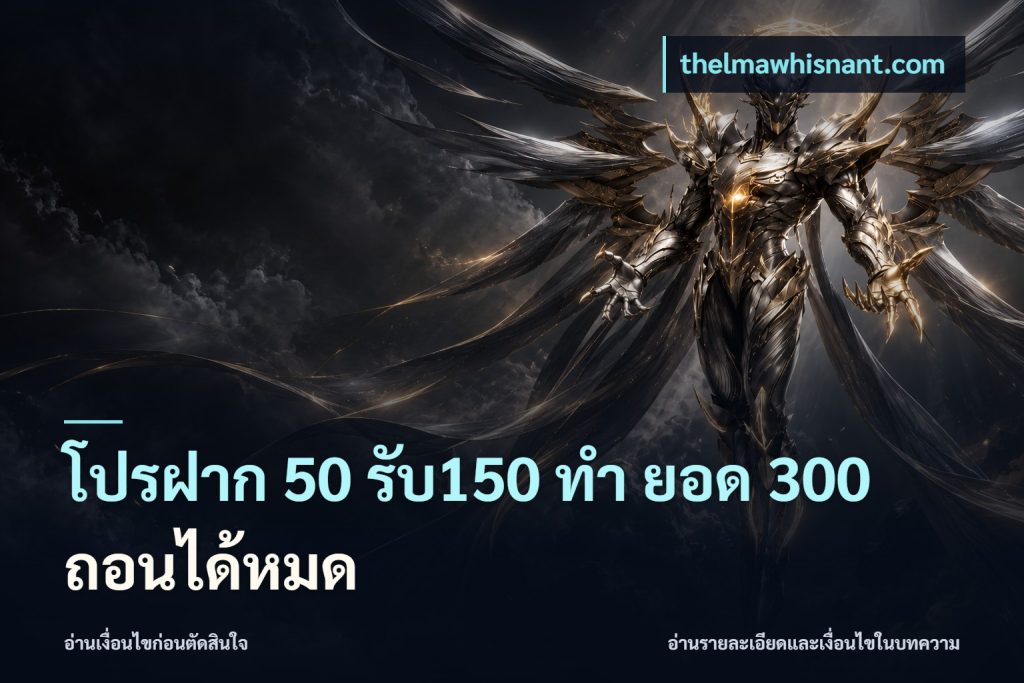 โปรฝาก 50 รับ150 ทํา ยอด 300 ถอนได้หมด