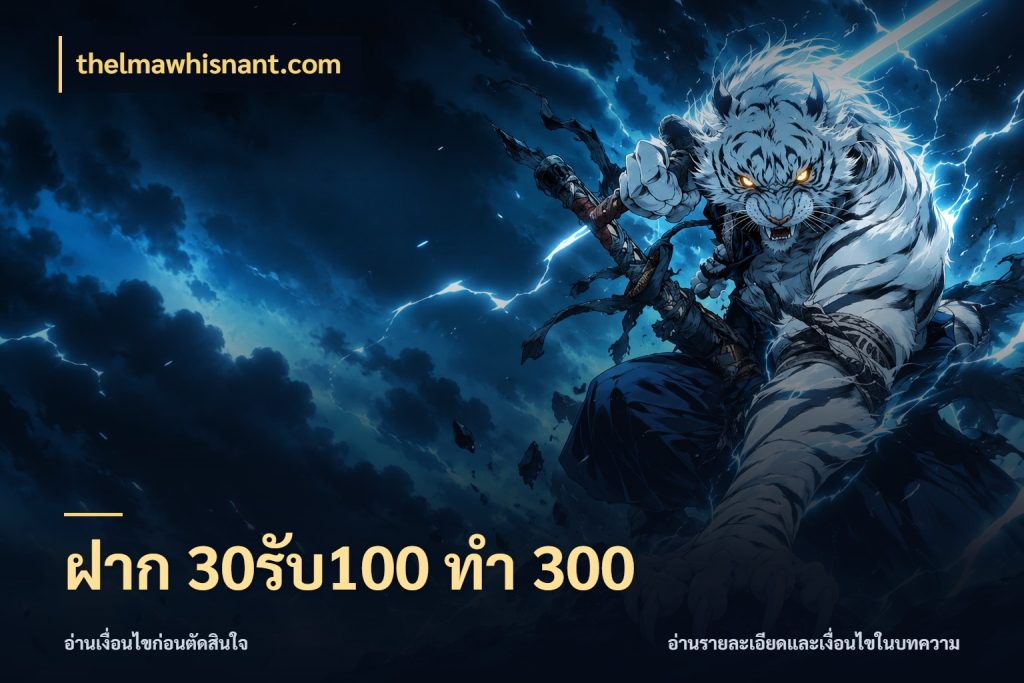 ฝาก 30รับ100 ทำ 300 รูปแบบโบนัสกับสิทธิ์ของสายเกม กับ thelmawhisnant.com
