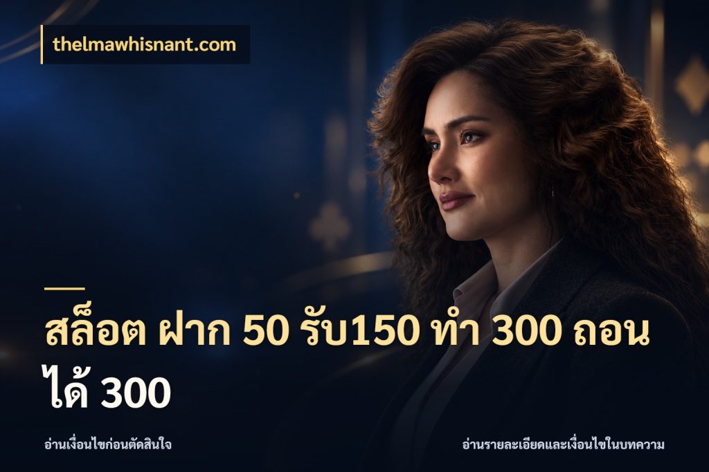 สล็อต ฝาก 50 รับ150 ทํา 300 ถอนได้ 300 สีสันของโปรฝากและยอดรับ กับ thelmawhisnant.com