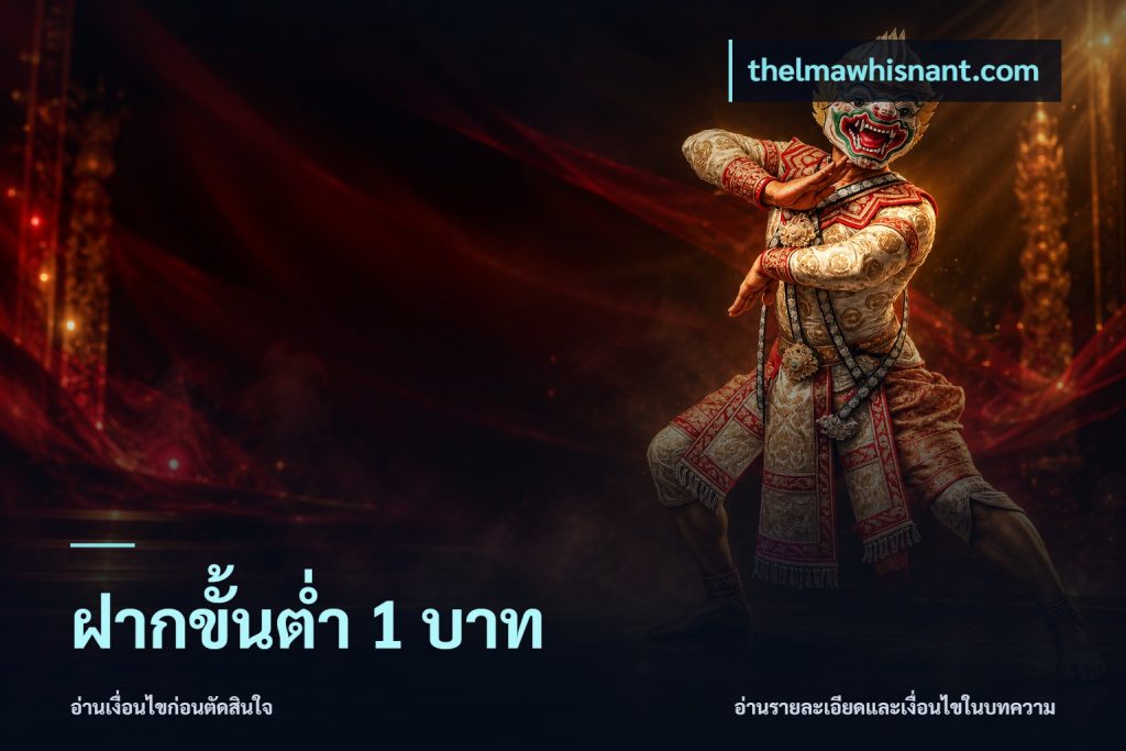 ฝากขั้นต่ำ 1 บาท