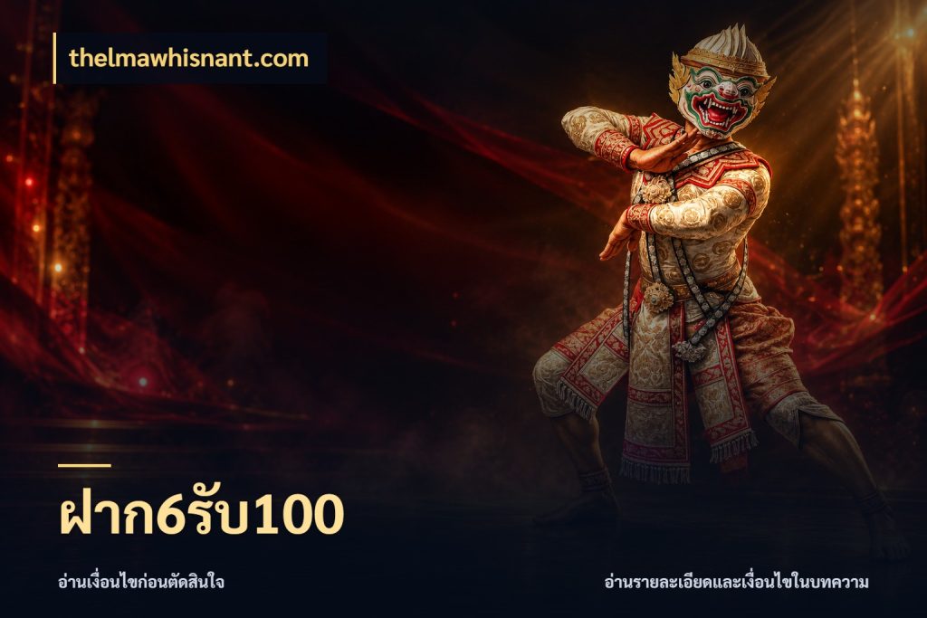 ฝาก6รับ100 thelmawhisnant.com จับประเด็นยอดรับก่อนเลือกความสนุก