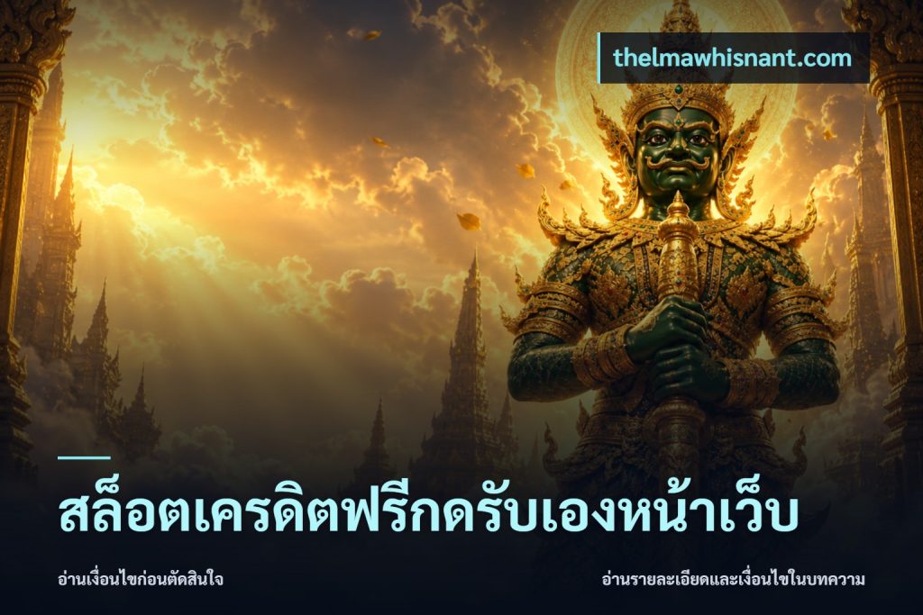สล็อตเครดิตฟรีกดรับเองหน้าเว็บ