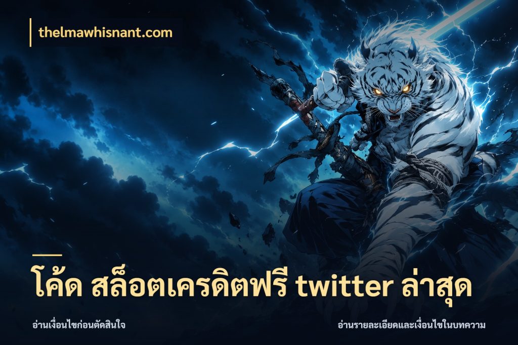 โค้ด สล็อตเครดิตฟรี twitter ล่าสุด เครดิตฟรีในมุมที่สายโบนัสสนใจ กับ thelmawhisnant.com