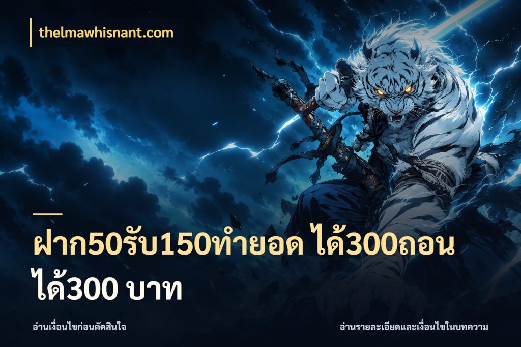 ฝาก50รับ150ทํายอด ได้300ถอนได้300 บาท จุดเด่นของเครดิตที่คนชอบเกมอยากรู้ กับ thelmawhisnant.com