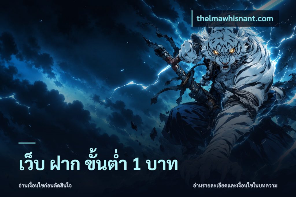 เว็บ ฝาก ขั้นต่ำ 1 บาท