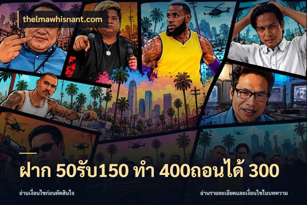 ฝาก 50รับ150 ทํา 400ถอนได้ 300 thelmawhisnant.com สายโบนัสเลือกจังหวะสนุกได้อย่างไร