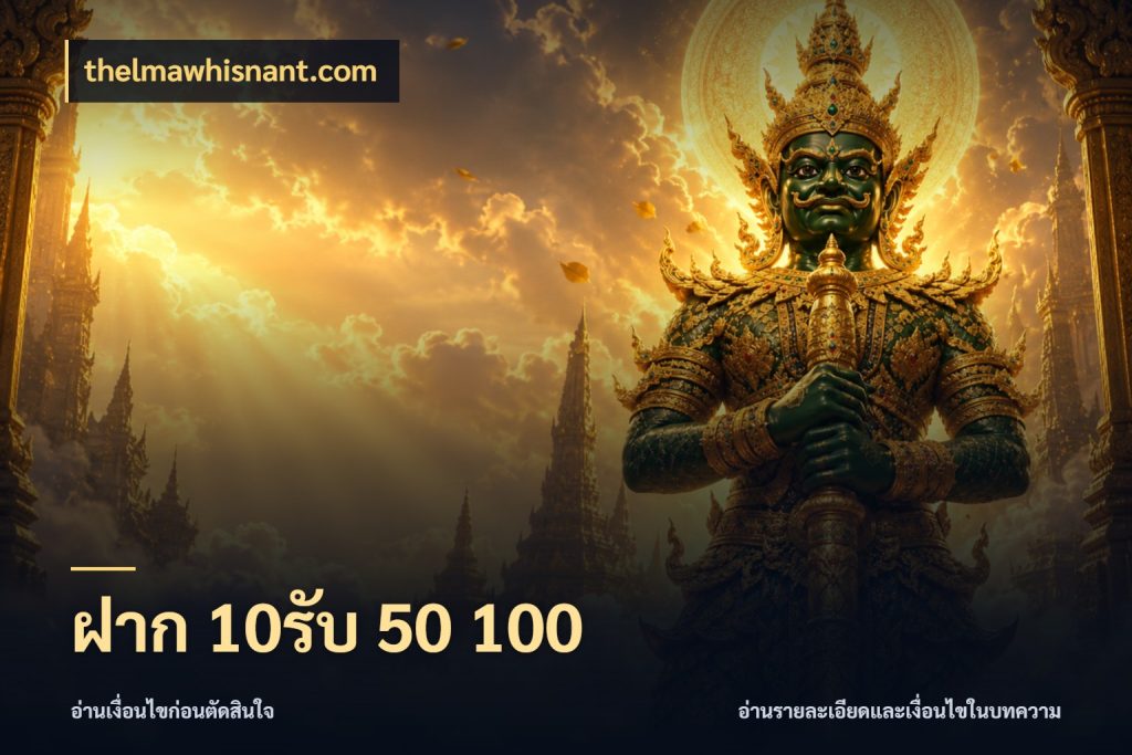 ฝาก 10รับ 50 100 ยอดฝากและยอดรับในมุมของคนชอบลุ้น กับ thelmawhisnant.com
