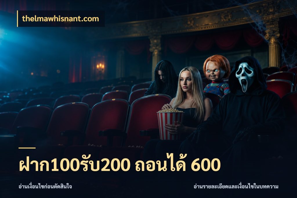 ฝาก100รับ200 ถอนได้ 600 โปรยอดรับที่สายเกมสนใจ กับ thelmawhisnant.com