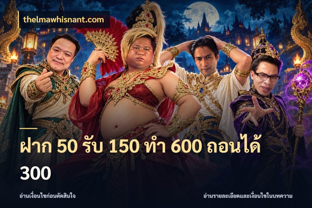ฝาก 50 รับ 150 ทํา 600 ถอนได้ 300 thelmawhisnant.com โปรยอดรับที่สายเกมสนใจ