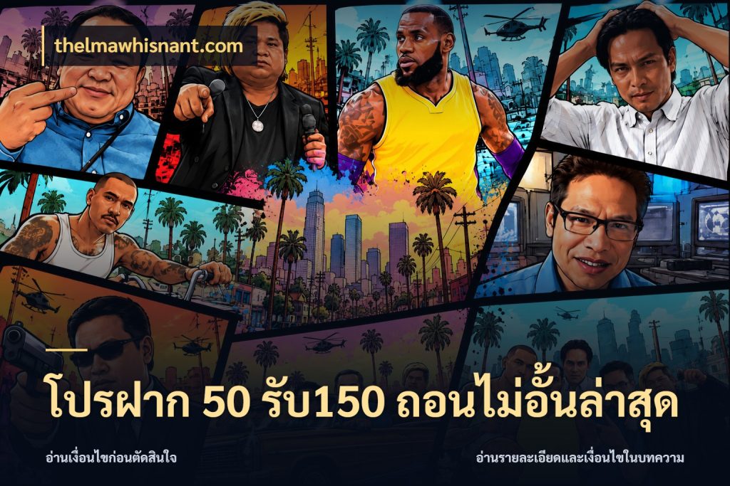โปรฝาก 50 รับ150 ถอนไม่อั้นล่าสุด thelmawhisnant.com จุดเด่นของเครดิตที่คนชอบเกมอยากรู้