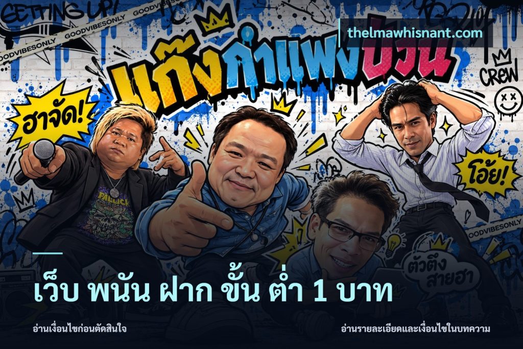 เว็บ พนัน ฝาก ขั้น ต่ำ 1 บาท