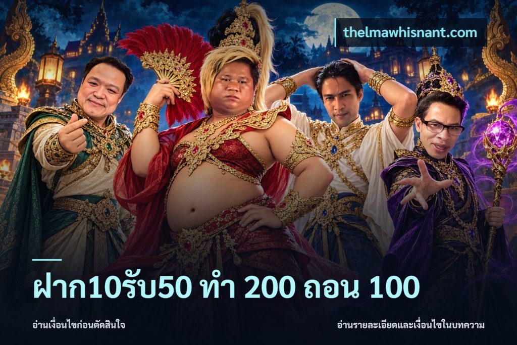 ฝาก10รับ50 ทํา 200 ถอน 100