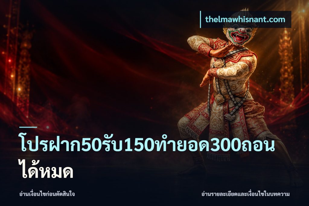 โปรฝาก50รับ150ทํายอด300ถอนได้หมด