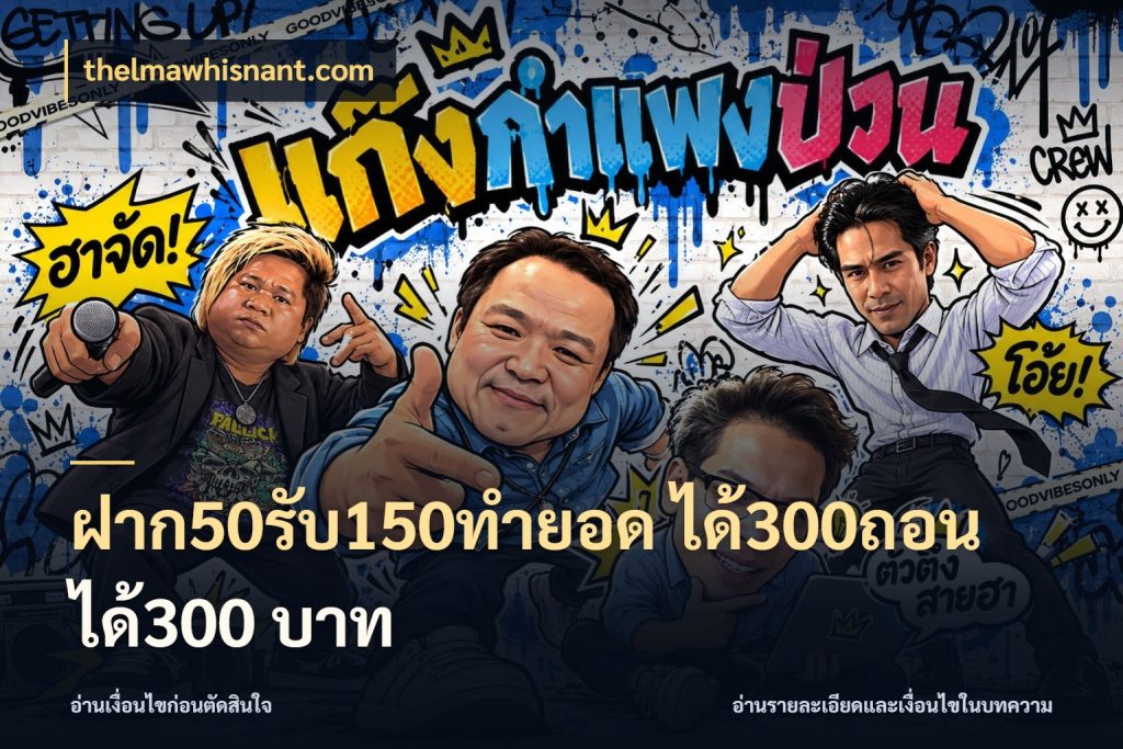 ฝาก50รับ150ทำยอด ได้300ถอนได้300 บาท สายโบนัสเลือกจังหวะสนุกได้อย่างไร สไตล์ thelmawhisnant.com
