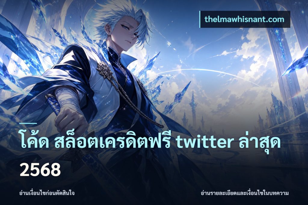 โค้ด สล็อตเครดิตฟรี twitter ล่าสุด 2568