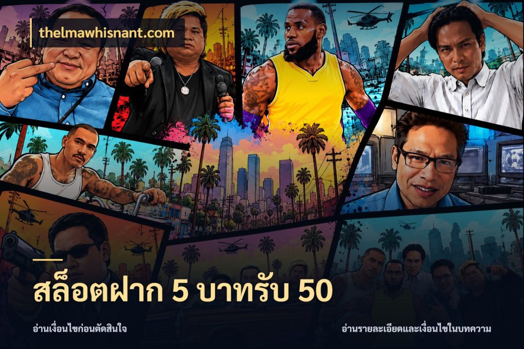 สล็อตฝาก 5 บาทรับ 50 โปรกับเกมที่ชอบเลือกให้ตรงสไตล์ ในมุม thelmawhisnant.com