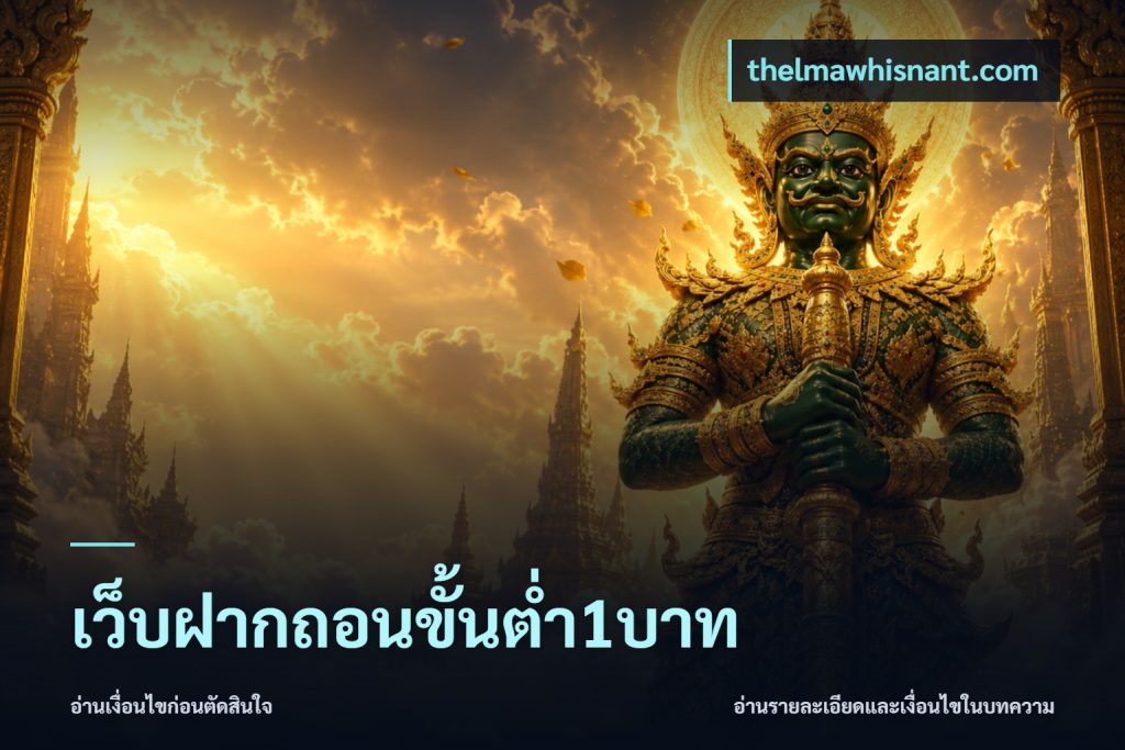 เว็บฝากถอนขั้นต่ำ1บาท