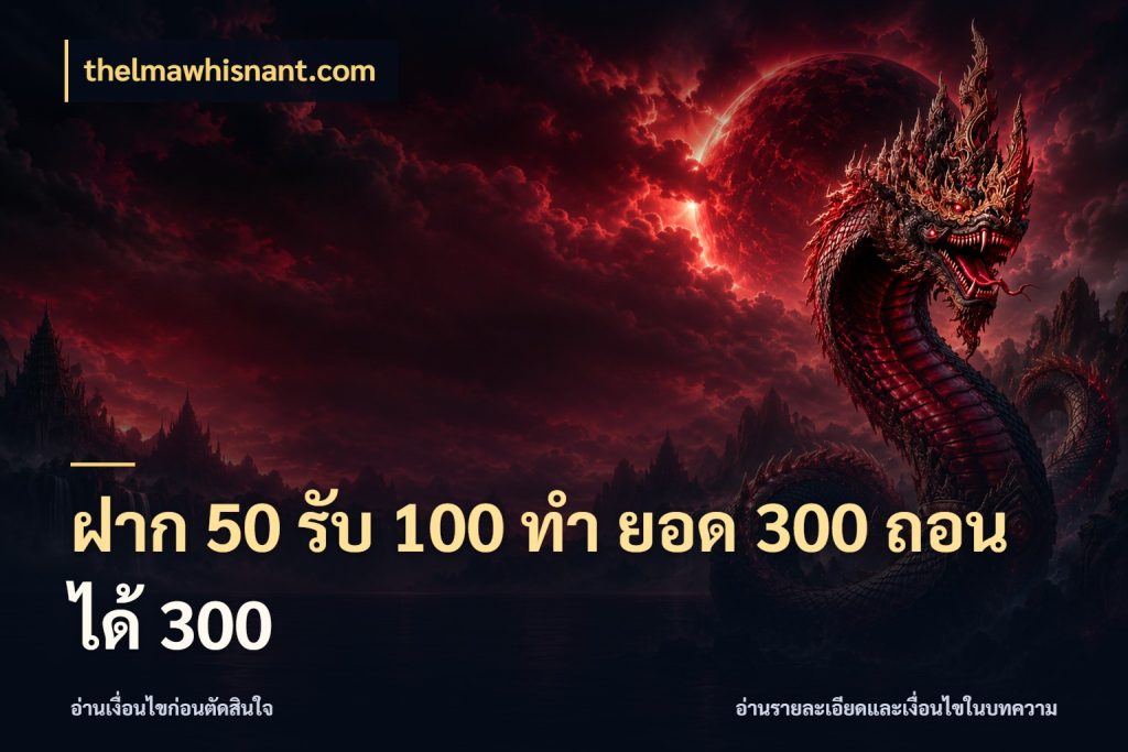 ฝาก 50 รับ 100 ทํา ยอด 300 ถอนได้ 300 จับประเด็นยอดรับก่อนเลือกความสนุก สไตล์ thelmawhisnant.com