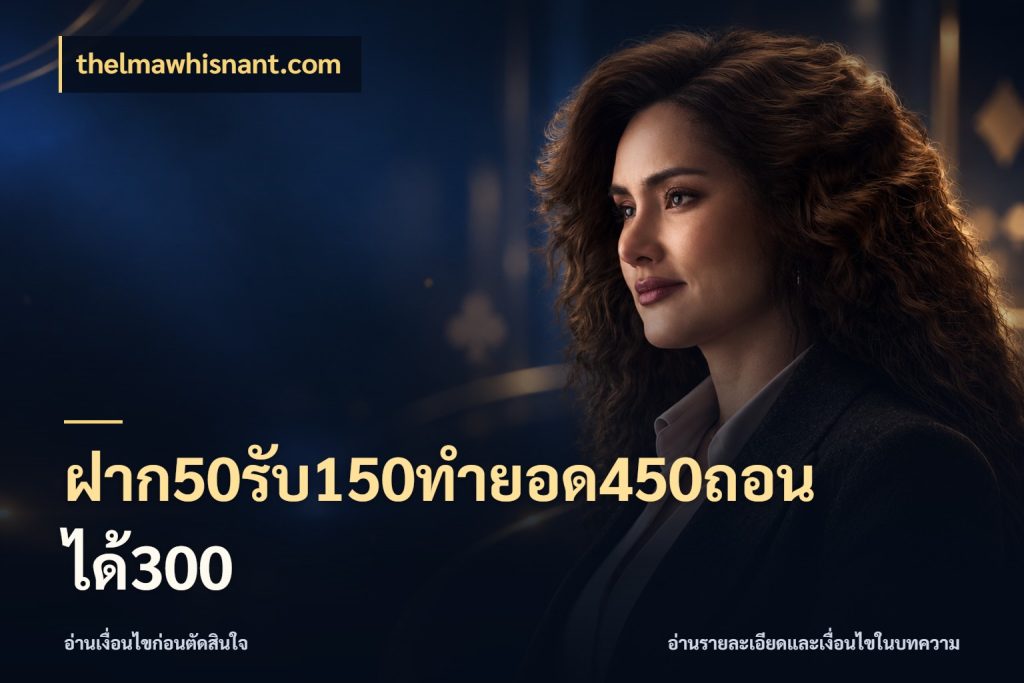 ฝาก50รับ150ทำยอด450ถอนได้300 สนุกกับตัวเลือกโปรในสไตล์ของคุณ กับ thelmawhisnant.com