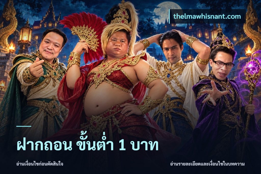 ฝากถอน ขั้นต่ำ 1 บาท