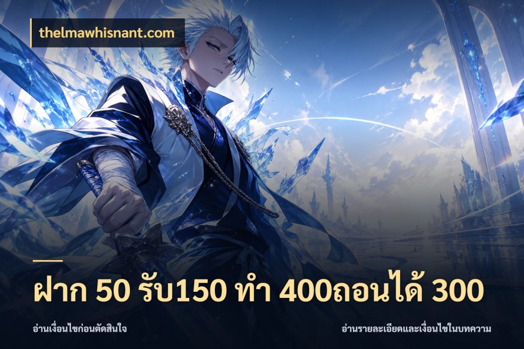 ฝาก 50 รับ150 ทํา 400ถอนได้ 300 รูปแบบโบนัสกับสิทธิ์ของสายเกม สไตล์ thelmawhisnant.com